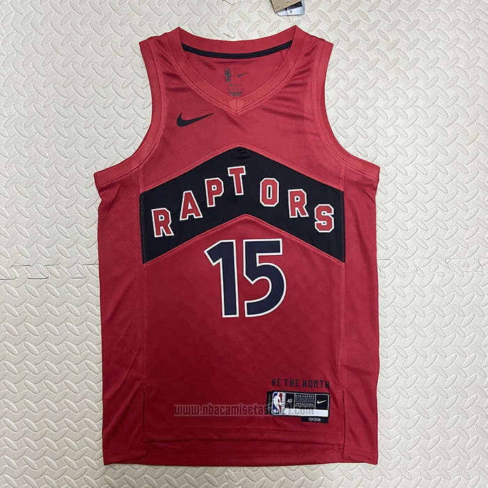 Camiseta Toronto Raptors Vince Carter #15 Icon 2022-23 Rojo